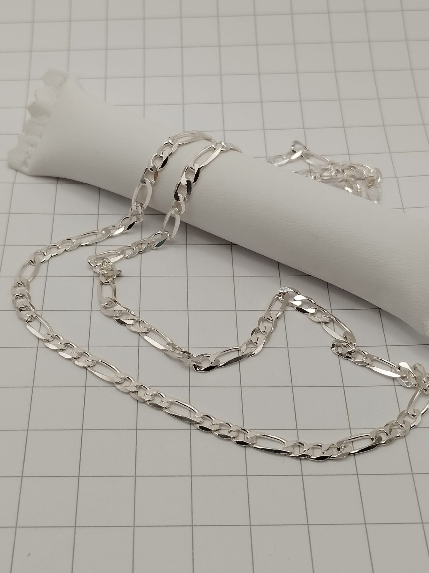 Collana uomo 50 cm maglia alternata