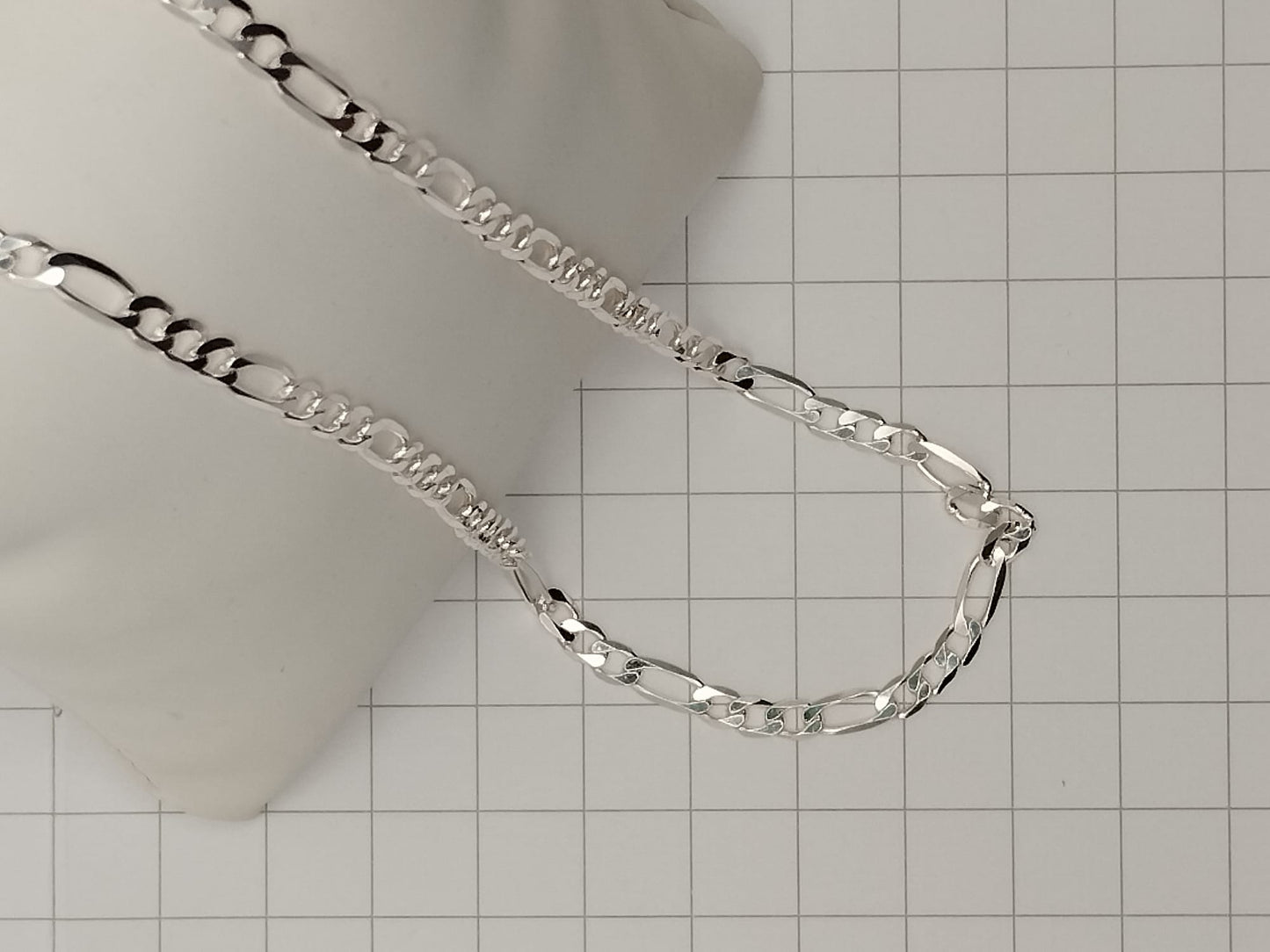 Collana uomo 50 cm maglia alternata
