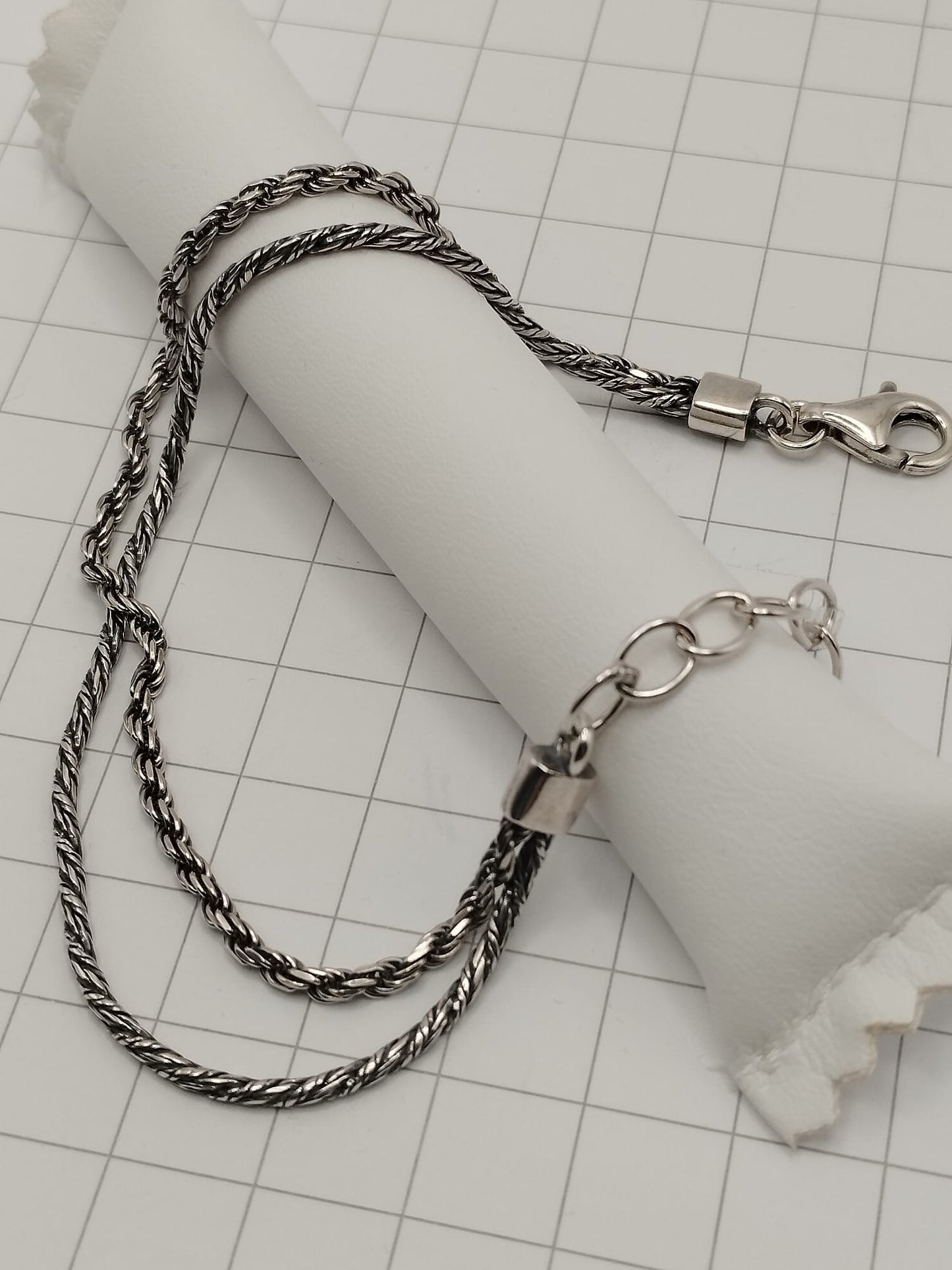 bracciale uomo due fili - grammi 8,00
