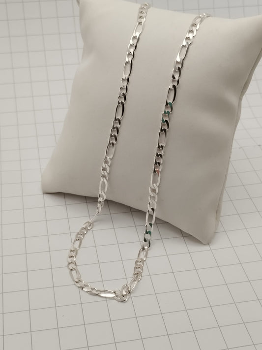 Collana uomo 50 cm maglia alternata