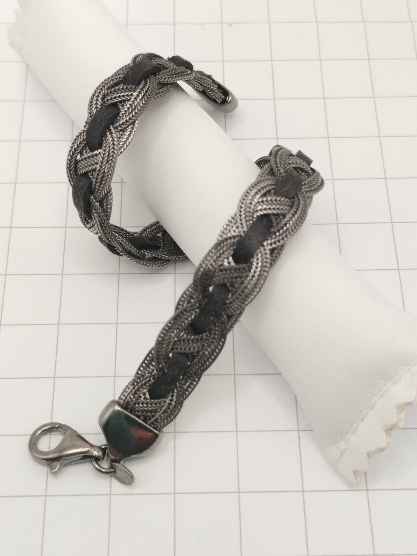 maglia brunita & cuoio - 20cm