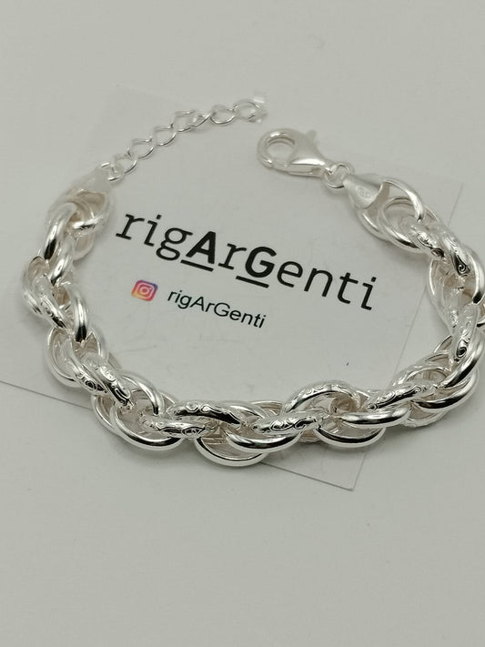 bracciale fantasia in Argento 925 - gr. 17.5