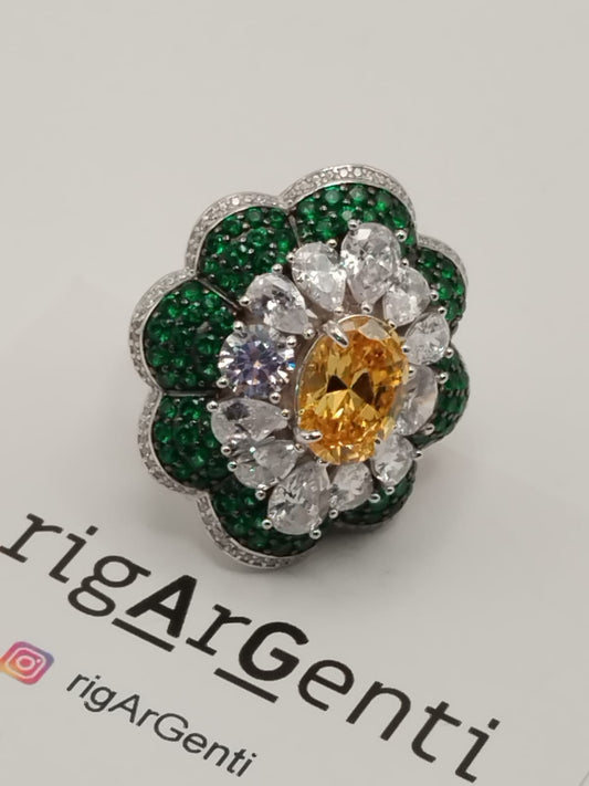Anello Donna in Argento - La Grand Fleur - misura 56